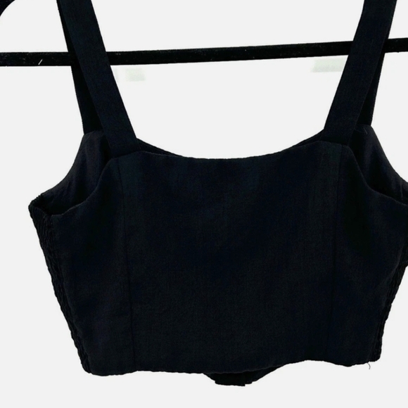 Brand: LulusStyle: Sweet As Ever Button Front Sleeveless Festival Crop Top Small - Picture 4 of 7